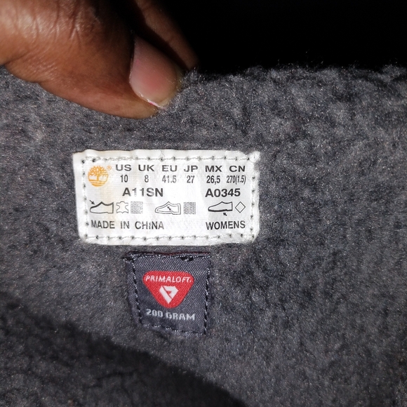 Timberland Womens Tall Boot MT Hayes Black  GUC size 10. - Picture 5 of 10